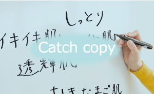 catchCopy 新商品のブランディング、既存商品のブラッシュアップ